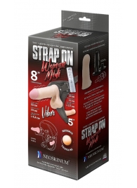 Вибрострапон Woman Midi с вагинальной пробкой - 22 см. - LOVETOY (А-Полимер) - купить с доставкой в Новороссийске