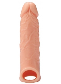Телесная насадка EXTENDER WITH BALL STRAP 6.5 - 17 см. - Dream Toys - в Новороссийске купить с доставкой