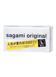 Презервативы Sagami Original 0.02 L-size увеличенного размера - 10 шт. - Sagami - купить с доставкой в Новороссийске