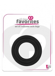 Набор из 3 эрекционных колец SILICONE COCKRINGS - Dream Toys - в Новороссийске купить с доставкой