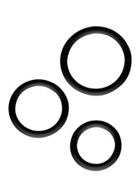 Набор из 3 эрекционных колец SILICONE COCKRINGS - Dream Toys - в Новороссийске купить с доставкой