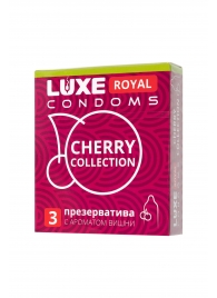 Презервативы с ароматом вишни LUXE Royal Cherry Collection - 3 шт. - Luxe - купить с доставкой в Новороссийске