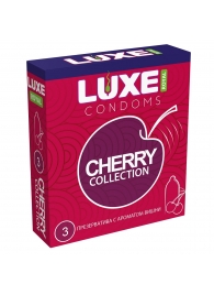 Презервативы с ароматом вишни LUXE Royal Cherry Collection - 3 шт. - Luxe - купить с доставкой в Новороссийске