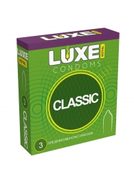 Гладкие презервативы LUXE Royal Classic - 3 шт. - Luxe - купить с доставкой в Новороссийске