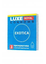 Текстурированные презервативы LUXE Royal Exotica - 3 шт. - Luxe - купить с доставкой в Новороссийске