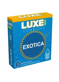 Текстурированные презервативы LUXE Royal Exotica - 3 шт. - Luxe - купить с доставкой в Новороссийске