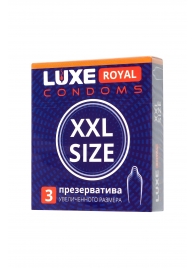 Презервативы увеличенного размера LUXE Royal XXL Size - 3 шт. - Luxe - купить с доставкой в Новороссийске