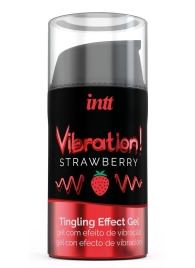 Жидкий интимный гель с эффектом вибрации Vibration! Strawberry - 15 мл. - INTT - купить с доставкой в Новороссийске