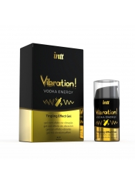 Жидкий интимный гель с эффектом вибрации Vibration! Vodka Energy - 15 мл. - INTT - купить с доставкой в Новороссийске