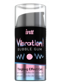 Жидкий интимный гель с эффектом вибрации Vibration! Bubble Gum - 15 мл. - INTT - купить с доставкой в Новороссийске