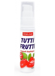 Гель-смазка Tutti-frutti со вкусом барбариса - 30 гр. - Биоритм - купить с доставкой в Новороссийске