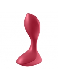 Красный вибромассажёр простаты Satisfyer Backdoor Lover - 14 см. - Satisfyer - в Новороссийске купить с доставкой