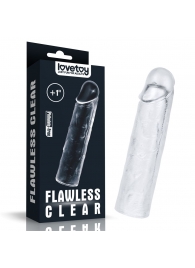 Прозрачная насадка-удлинитель Flawless Clear Penis Sleeve Add 1 - 15,5 см. - Lovetoy - в Новороссийске купить с доставкой
