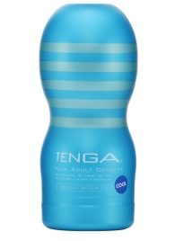 Мастурбатор с охлаждающей смазкой TENGA Original Vacuum Cup Cool - Tenga - в Новороссийске купить с доставкой