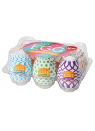 Набор из 6 мастурбаторов Tenga EGG IV с различным рельефом - Tenga - в Новороссийске купить с доставкой