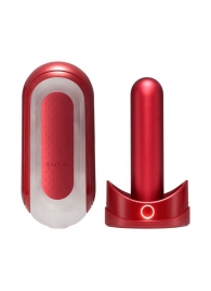 Красный мастурбатор Flip Zero Red   Warmer с подогревом - Tenga - в Новороссийске купить с доставкой