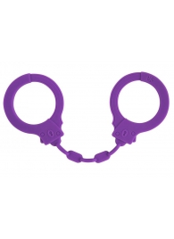 Фиолетовые силиконовые наручники Suppression - Lola Games - купить с доставкой в Новороссийске