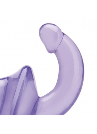 Фиолетовый безремневой страпон Strapless Strap-On - Lux Fetish - купить с доставкой в Новороссийске