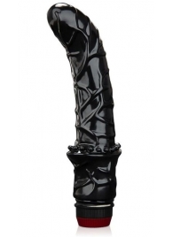 Черный вибромассажер простаты 6  Premium Prostate Massager - BlueLine - в Новороссийске купить с доставкой