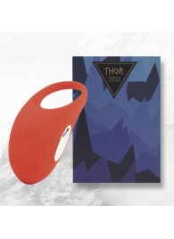 Красное кольцо с вибрацией Thor Cockring - FeelzToys - в Новороссийске купить с доставкой