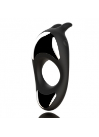 Черное эрекционное кольцо с двумя моторами Zeus Dual Vibe Cock Ring - FeelzToys - в Новороссийске купить с доставкой