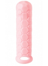 Розовый фаллоудлинитель Homme Long - 15,5 см. - Lola Games - в Новороссийске купить с доставкой