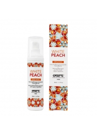 Разогревающее массажное масло Gourmet White Peach Organic с органическими ингредиентами - 50 мл. - Exsens - купить с доставкой в Новороссийске