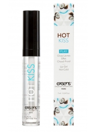 Блеск для губ Hot Kiss Coconut с ароматом кокоса - 7 мл. - Exsens - купить с доставкой в Новороссийске