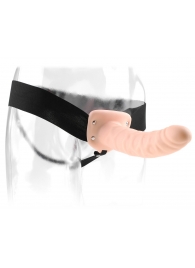 Полый страпон 8  Hollow Strap-On телесного цвета - 19 см. - Pipedream - купить с доставкой в Новороссийске