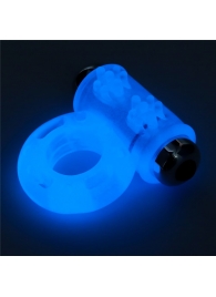 Голубое, светящееся в темноте эрекционное виброкольцо Lumino Play Vibrating Penis Ring - Lovetoy - в Новороссийске купить с доставкой