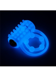 Голубое, светящееся в темноте виброкольцо Lumino Play Vibrating Penis Ring - Lovetoy - в Новороссийске купить с доставкой