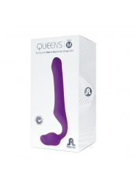 Лиловый безремневой страпон Queens M - Adrien Lastic - купить с доставкой в Новороссийске