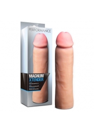 Телесная фаллическая насадка на пенис Magnum Xtender - 23 см. - Blush Novelties - в Новороссийске купить с доставкой