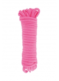 Розовая веревка для связывания Sweet Caress Rope - 10 метров - Sweet Caress - купить с доставкой в Новороссийске