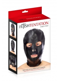 Маска-шлем с прорезями для глаз и рта - Fetish Tentation - купить с доставкой в Новороссийске