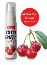 Гель-смазка Tutti-frutti с вишнёвым вкусом - 30 гр. - Биоритм - купить с доставкой в Новороссийске