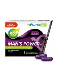 Возбуждающее средство для мужчин Mans Power plus - 10 капсул (0,35 гр.) +1 в подарок - SuperCaps - купить с доставкой в Новороссийске