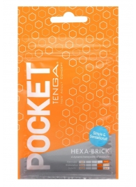 Карманный мастурбатор HEXA-BRICK - Tenga - в Новороссийске купить с доставкой