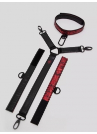 Ошейник с наручниками Reversible Faux Leather Collar and Wrist - Fifty Shades of Grey - купить с доставкой в Новороссийске