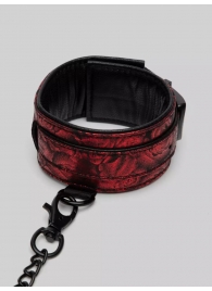 Красно-черные оковы Reversible Faux Leather Ankle Cuffs - Fifty Shades of Grey - купить с доставкой в Новороссийске