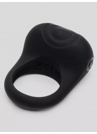 Черное эрекционное виброкольцо Sensation Rechargeable Vibrating Love Ring - Fifty Shades of Grey - в Новороссийске купить с доставкой