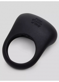 Черное эрекционное виброкольцо Sensation Rechargeable Vibrating Love Ring - Fifty Shades of Grey - в Новороссийске купить с доставкой