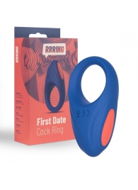 Синее эрекционное кольцо RRRING First Date Cock Ring - FeelzToys - в Новороссийске купить с доставкой