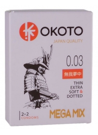 Набор из 4 презервативов OKOTO MegaMIX - Sitabella - купить с доставкой в Новороссийске