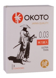 Ультратонкие презервативы OKOTO Ultra Thin - 3 шт. - Sitabella - купить с доставкой в Новороссийске