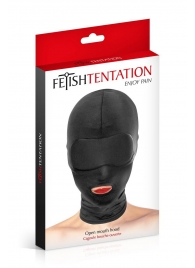 Сплошная маска на голову с прорезью для рта - Fetish Tentation - купить с доставкой в Новороссийске
