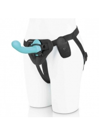 Голубая изогнутая насадка 6in Remote Control Ripple P-Spot G-Spot на черных трусиках - 16 см. - Pegasus - купить с доставкой в Новороссийске