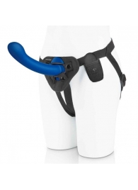 Синяя насадка Remote Control P-Spot G-Spot с черными трусиками - 20 см. - Pegasus - купить с доставкой в Новороссийске
