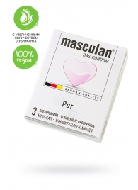 Супертонкие презервативы Masculan Pur - 3 шт. - Masculan - купить с доставкой в Новороссийске