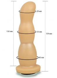 Телесная рельефная насадка Harness - 15,9 см. - LOVETOY (А-Полимер) - купить с доставкой в Новороссийске